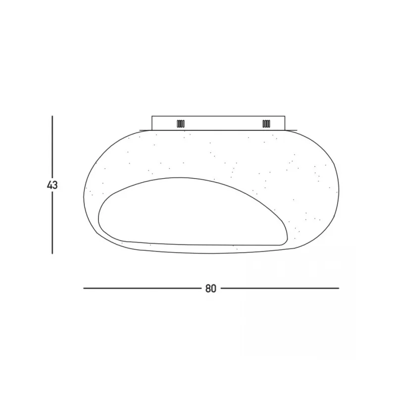 Plafoniera 23341 Zambelis, Modern, E27, Alb