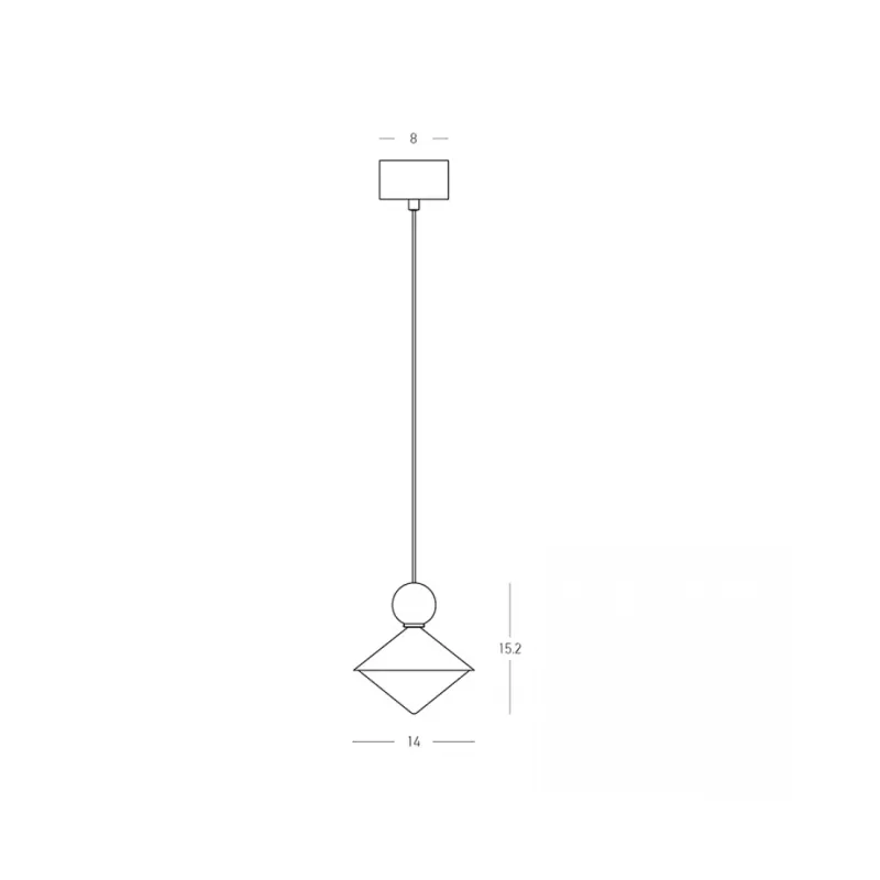 Pendul 25100 Zambelis, Modern, Led, Alamă