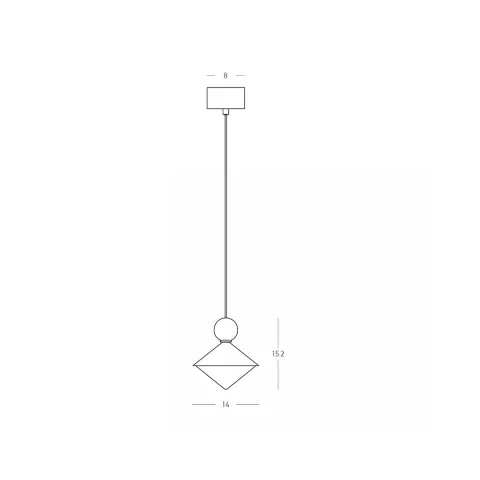 Pendul 25100 Zambelis, Modern, Led, Alamă