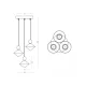 Lustra 25101 Zambelis, Modern, Led, Alamă