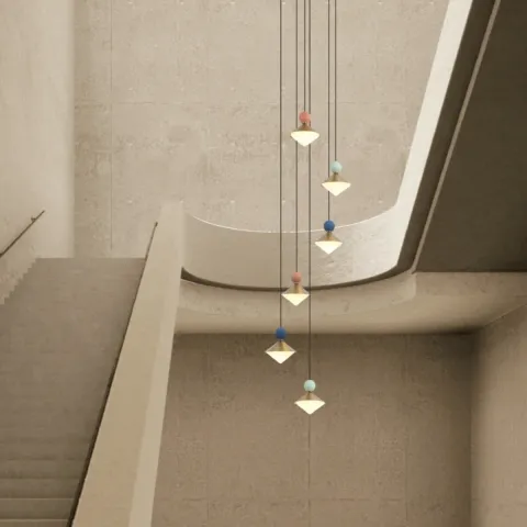Lustra 25102 Zambelis, Minimalist, Led, Alamă