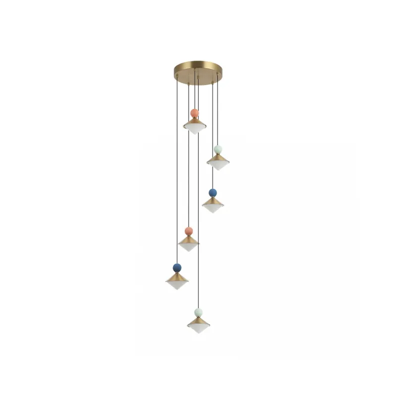 Lustra 25102 Zambelis, Minimalist, Led, Alamă