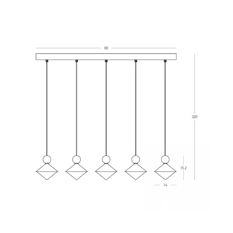 Lustra 25103 Zambelis, Minimalist, Led, Alamă