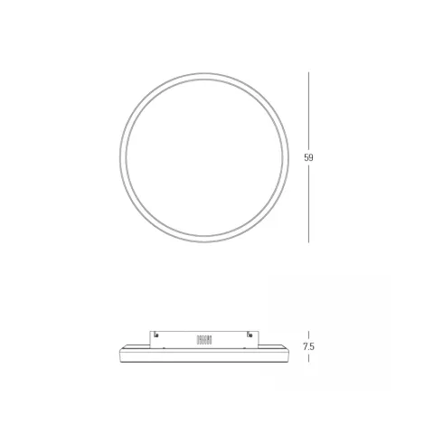 Plafoniera 25165 Zambelis, Modern, Led, Argintiu