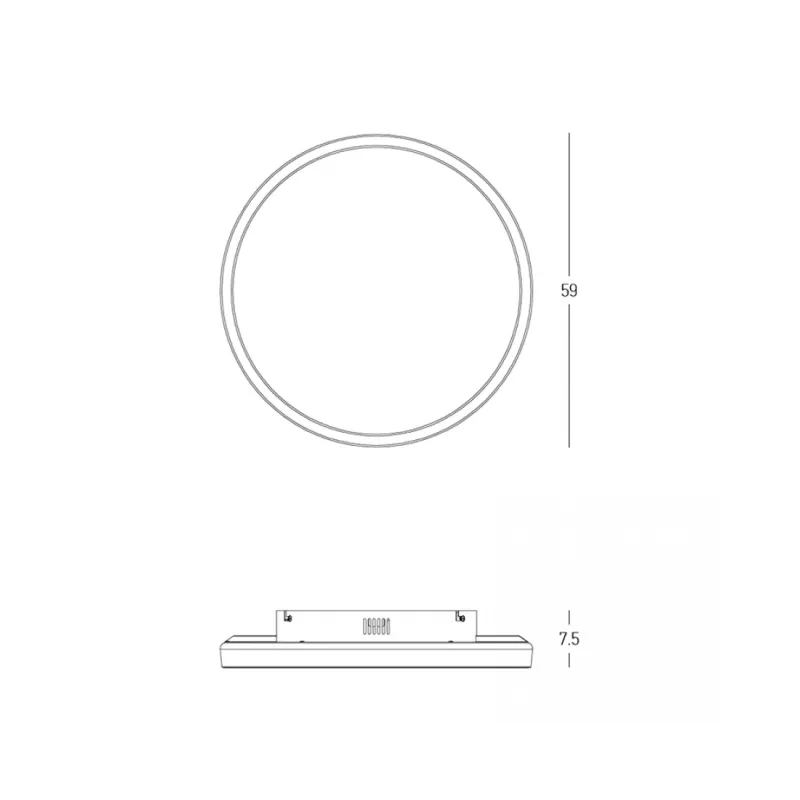 Plafoniera 25165 Zambelis, Modern, Led, Argintiu