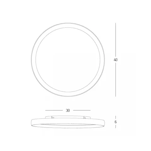 Plafoniera 25187 Zambelis, Minimalist, Led, Gri