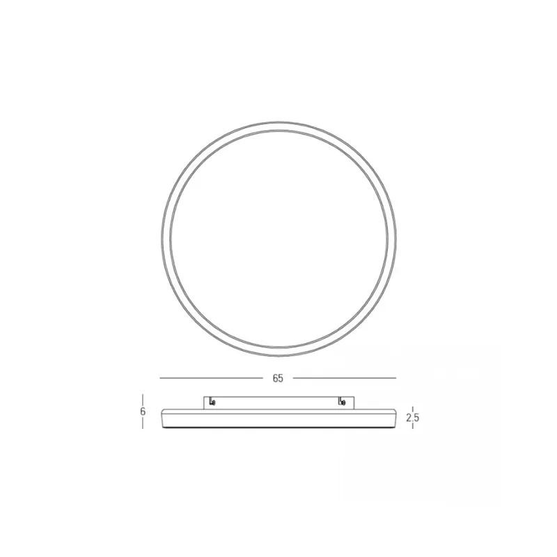 Plafoniera 25199 Zambelis, Minimalist, Led, Negru