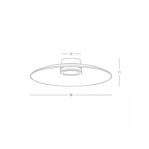Plafoniera 25268 Zambelis, Modern, Led, Negru
