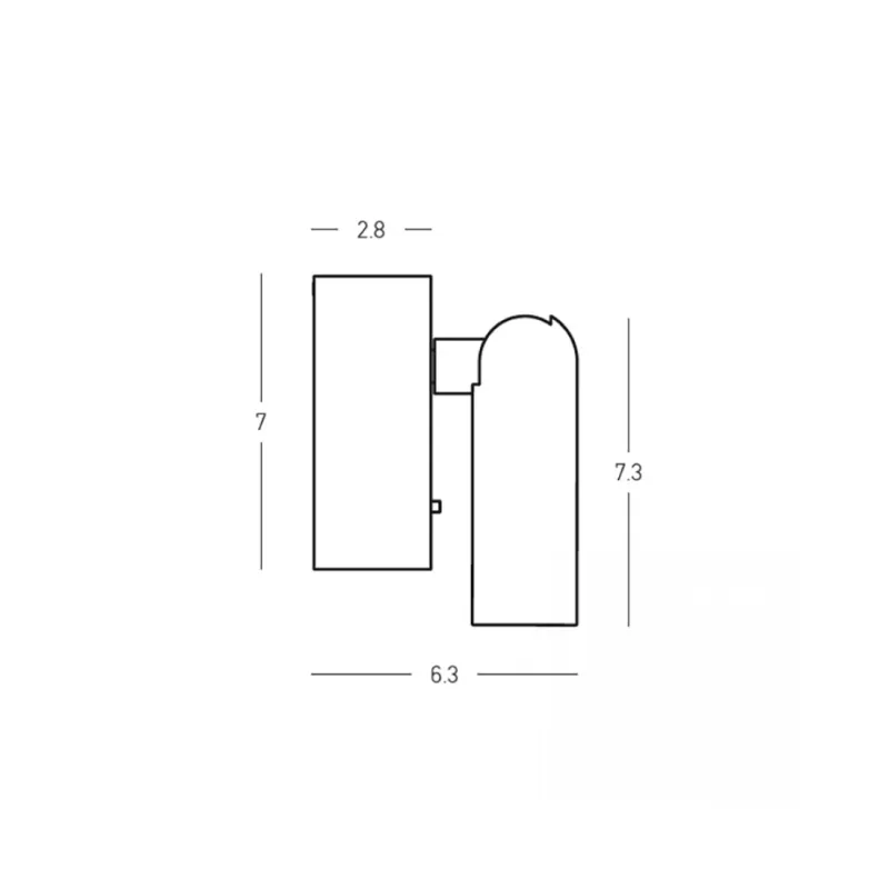 Aplica Dormitor 25284 Zambelis, Industrial, Led, Alb