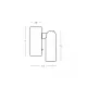 Aplica Dormitor 25284 Zambelis, Industrial, Led, Alb