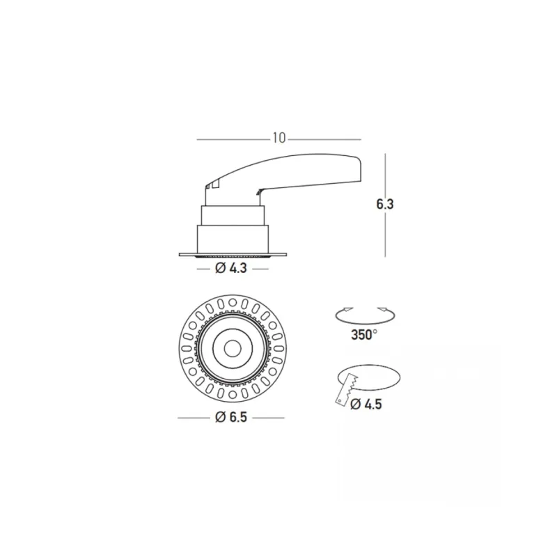 Downlight Încastrat 25299 Zambelis, Led