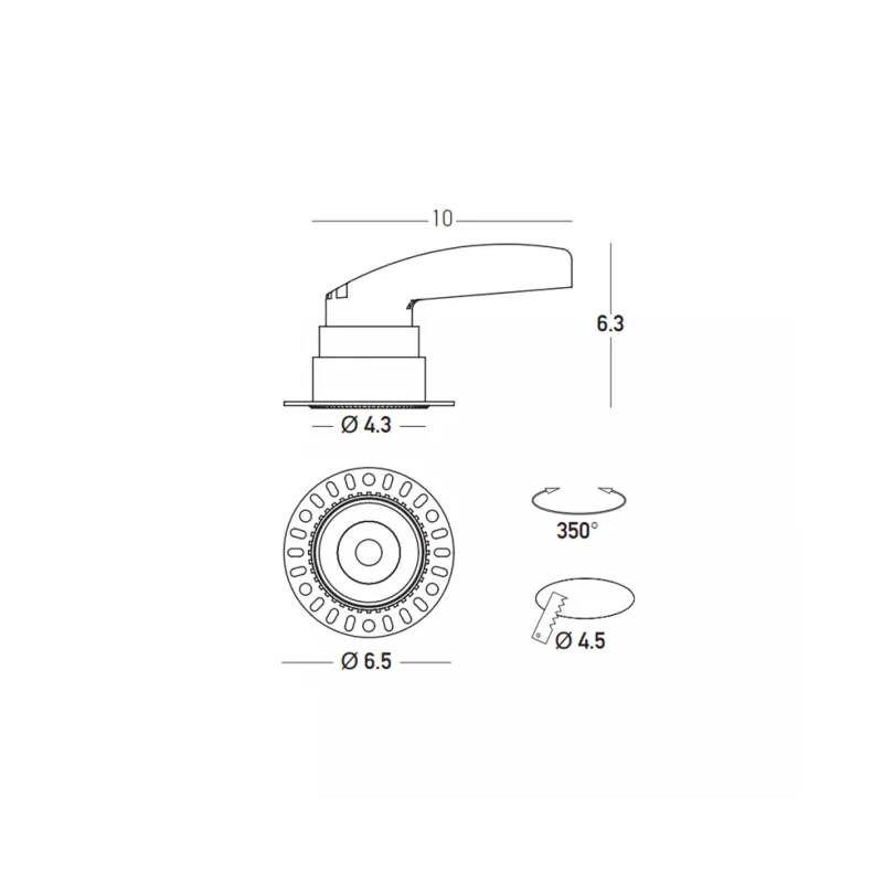 Downlight Încastrat 25299 Zambelis, Led