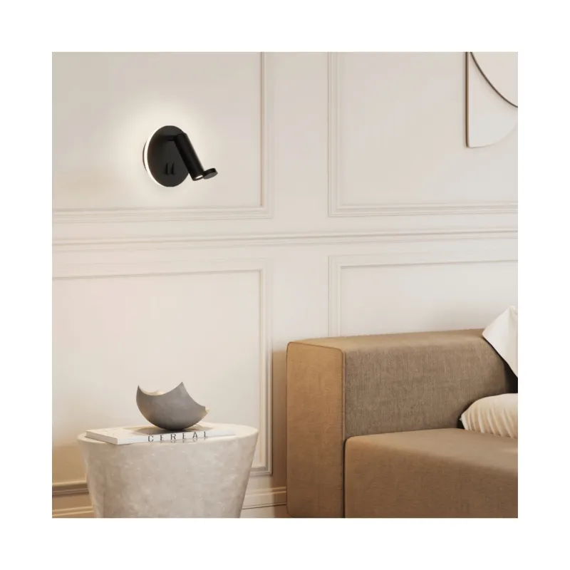 Aplica Dormitor 25303 Zambelis, Industrial, Led, Negru