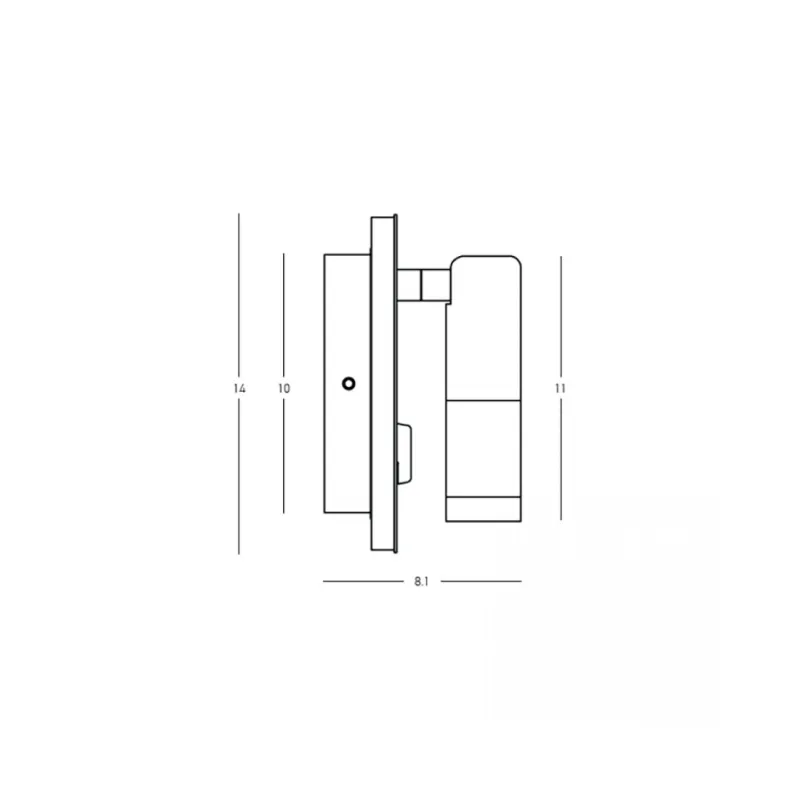 Aplica Dormitor 25303 Zambelis, Industrial, Led, Negru