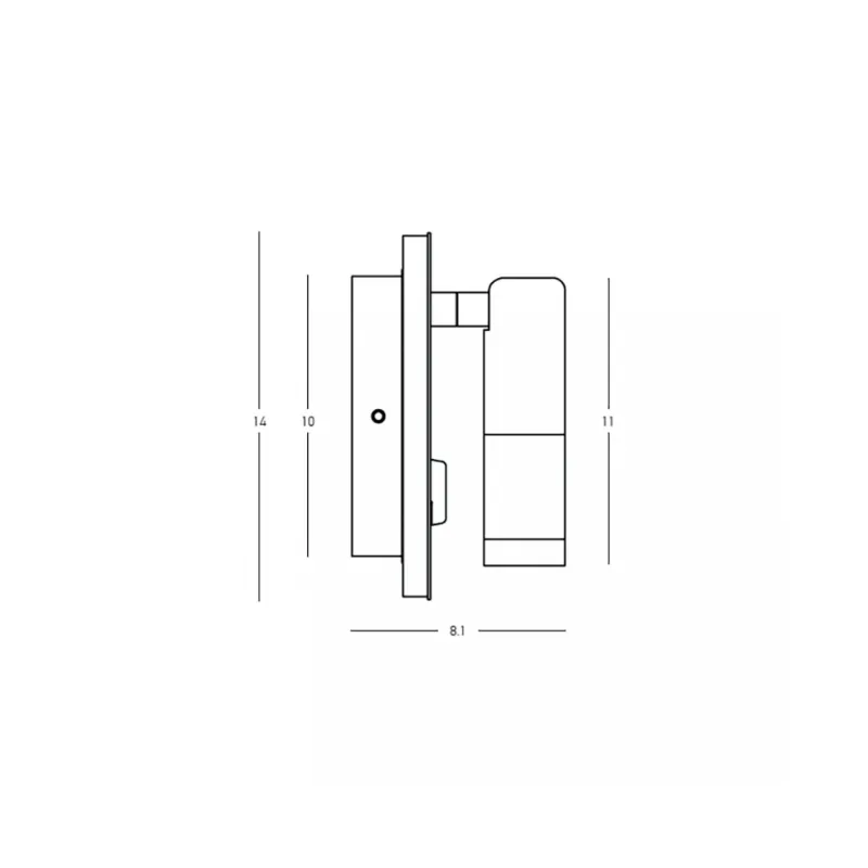 Aplica Dormitor 25303 Zambelis, Industrial, Led, Negru