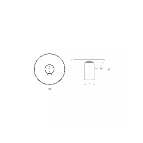 Downlight Aplicat 25304 Zambelis, Led