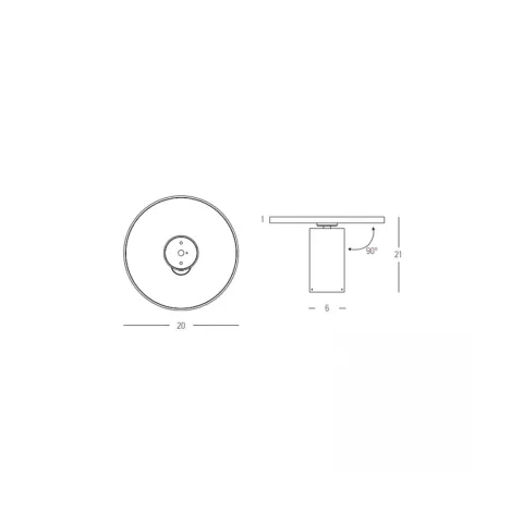 Downlight Aplicat 25305 Zambelis, Led