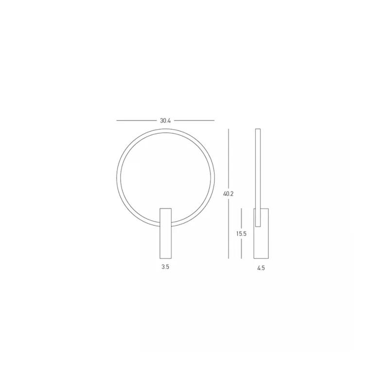 Aplica 25319 Zambelis, Minimalist, Led, Negru
