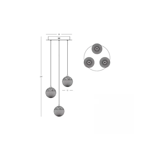 Lustra 25324 Zambelis, Clasic, Led, Auriu