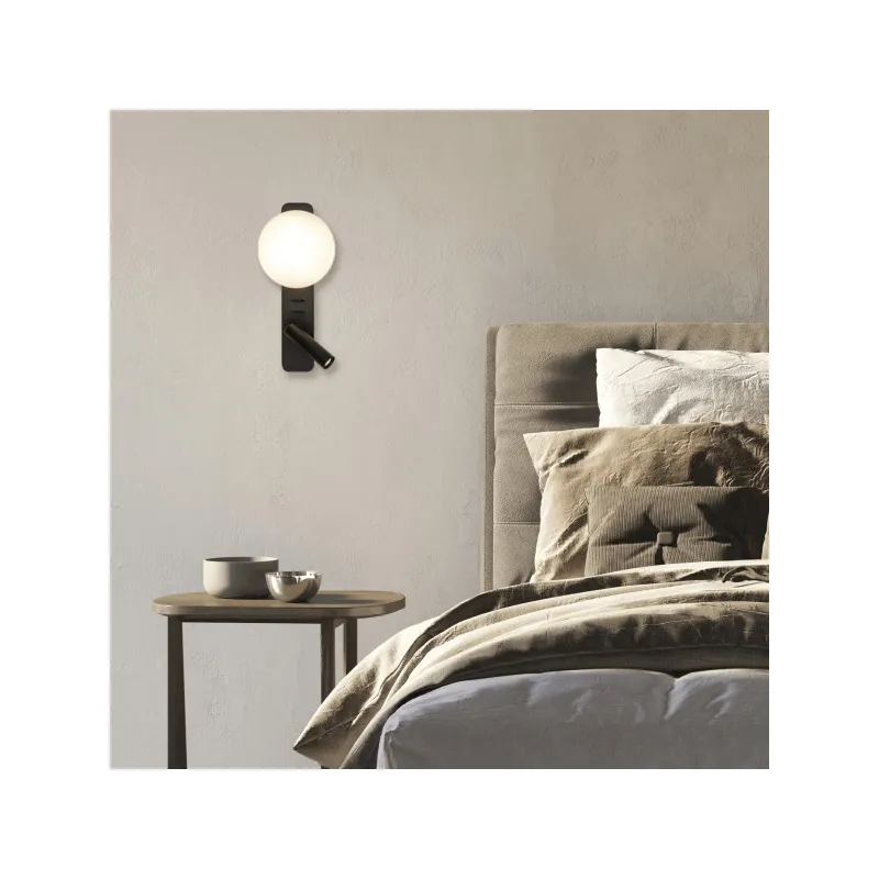 Aplica Dormitor 25326 Zambelis, Modern, G9, Negru