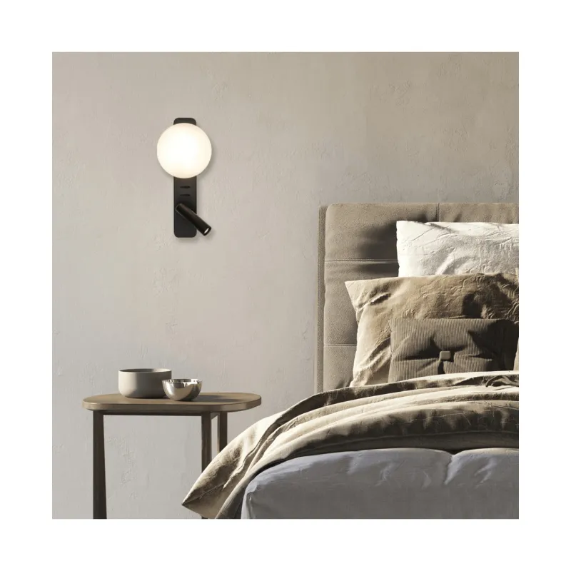 Aplica Dormitor 25326 Zambelis, Modern, G9, Negru