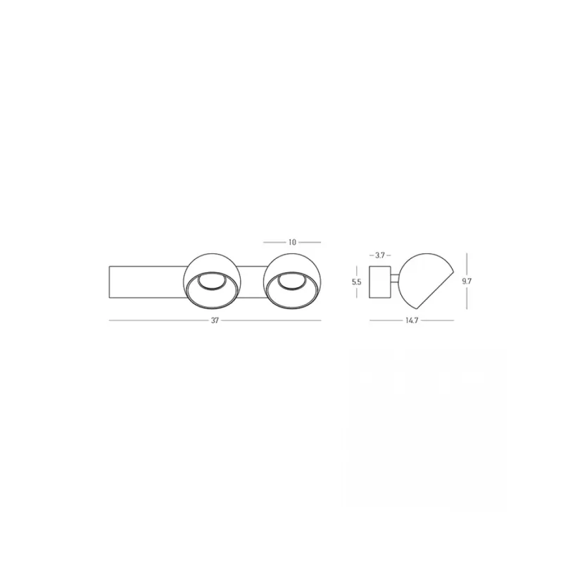 Aplica 25343 Zambelis, Modern, Led, Negru