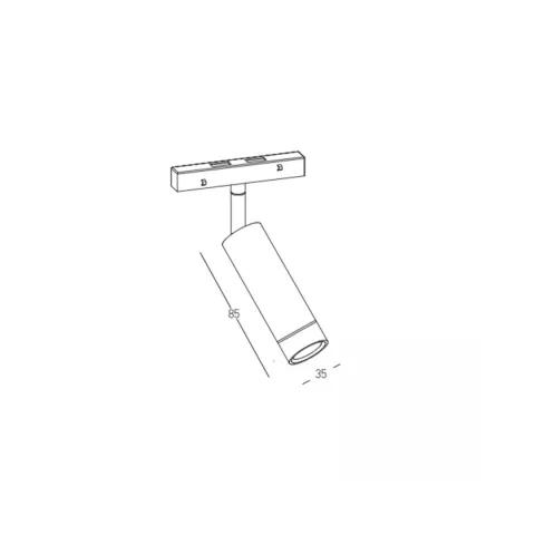 Downlight Șina Magnetică 25352 Zambelis, Led