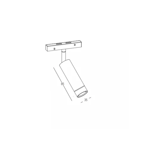Downlight Șina Magnetică 25353 Zambelis, Led