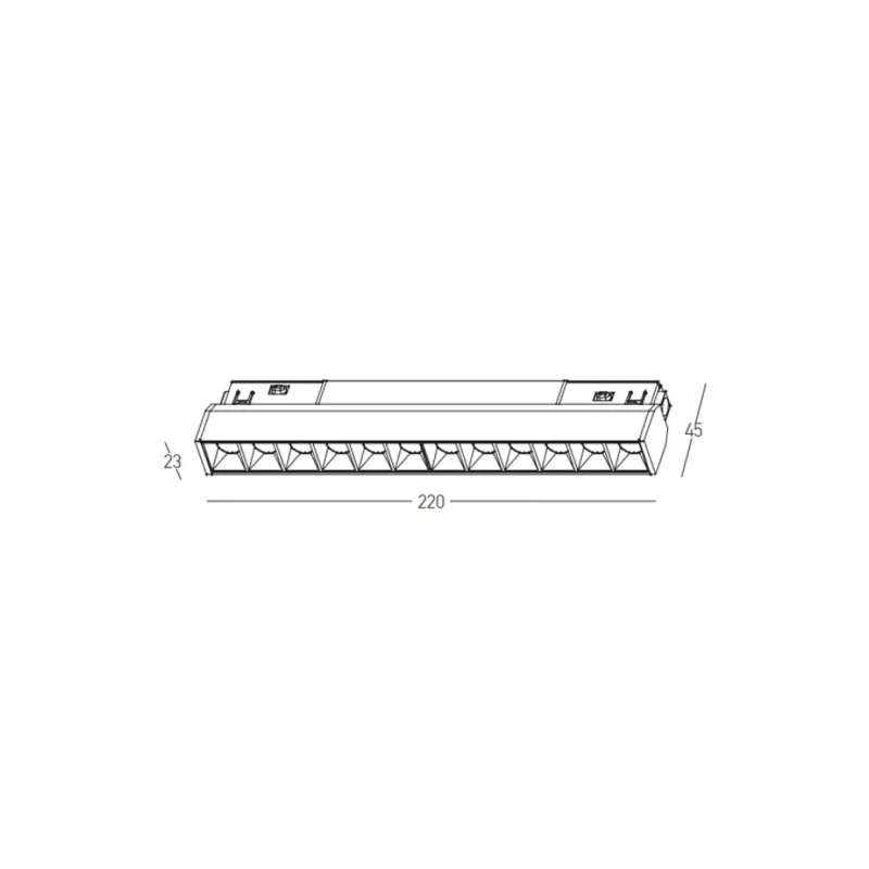 Downlight Șina Magnetică 25354 Zambelis, Led