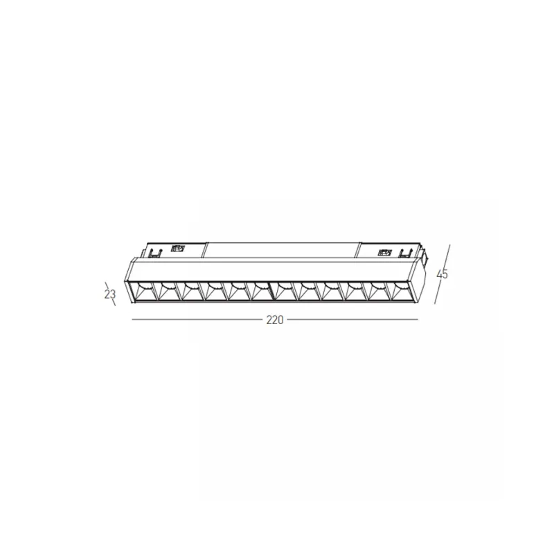 Downlight Șina Magnetică 25355 Zambelis, Led