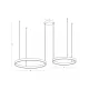 Lustra 25372 Zambelis, Modern, Led, Negru