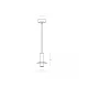 Pendul 25378 Zambelis, Industrial, Led, Negru