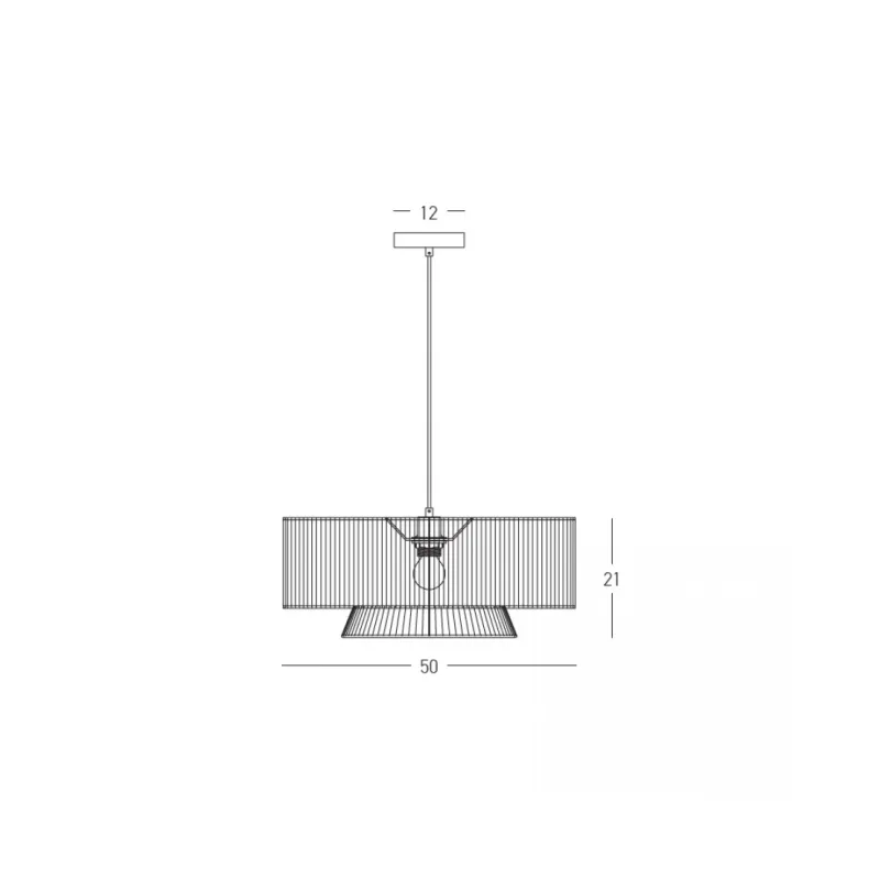 Pendul 25440 Zambelis, Modern, E27, Auriu