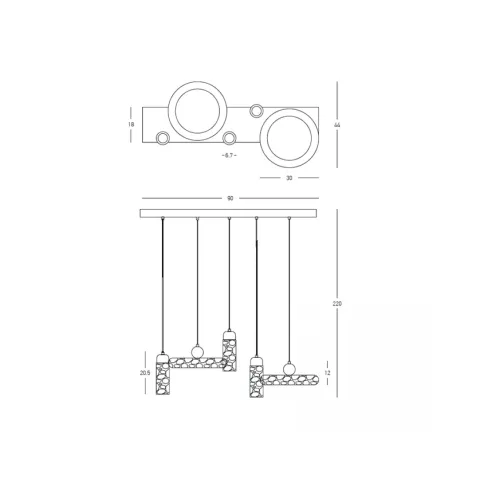 Lustra 25451 Zambelis, Minimalist, Gu10, Maro