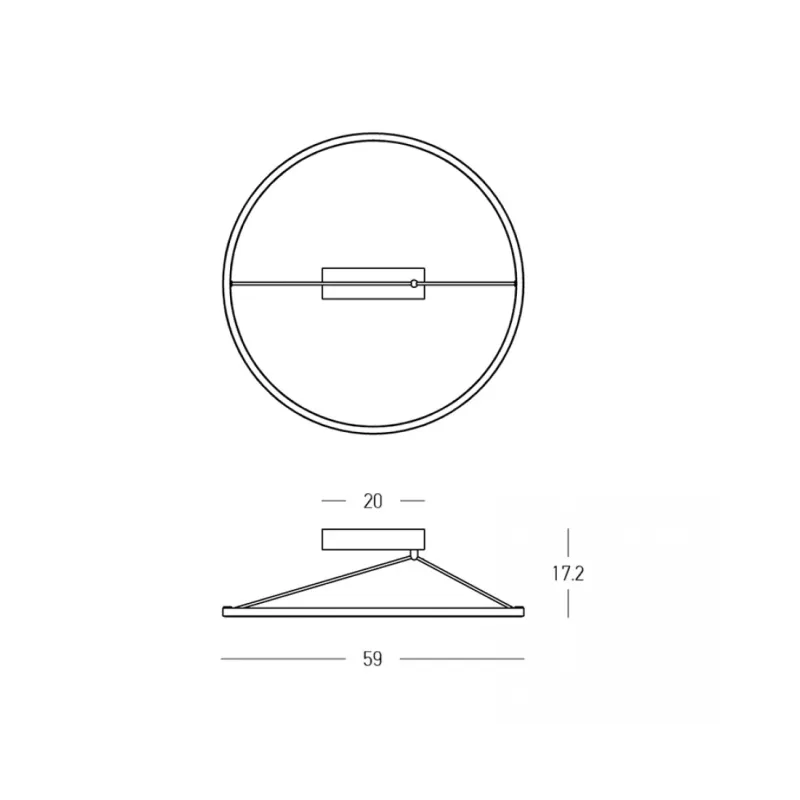 Lustra Plafon 2565 Zambelis, Modern, Led, Alamă