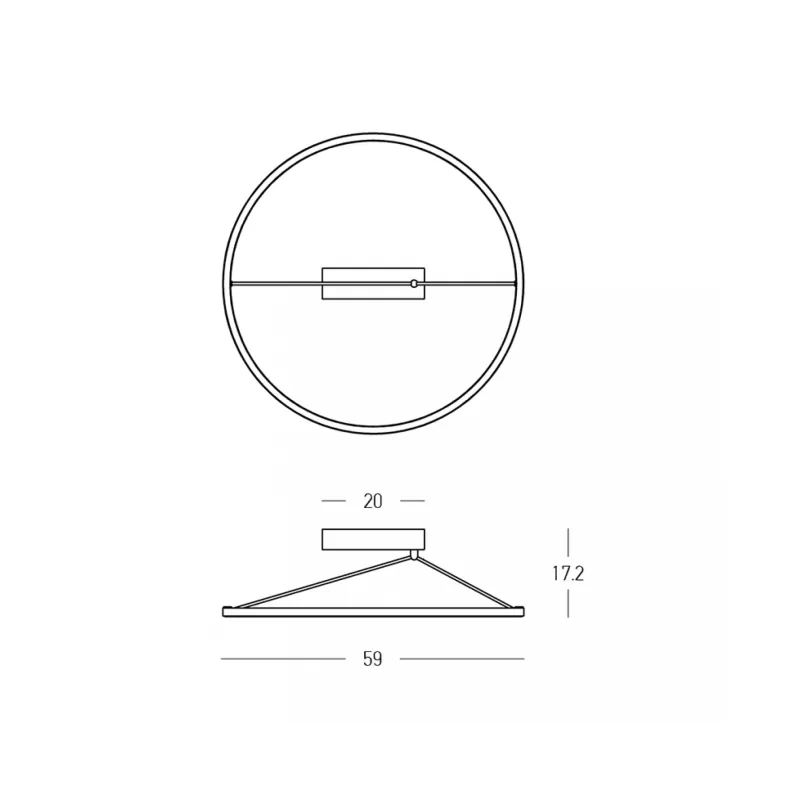 Lustra Plafon 2565 Zambelis, Modern, Led, Alamă