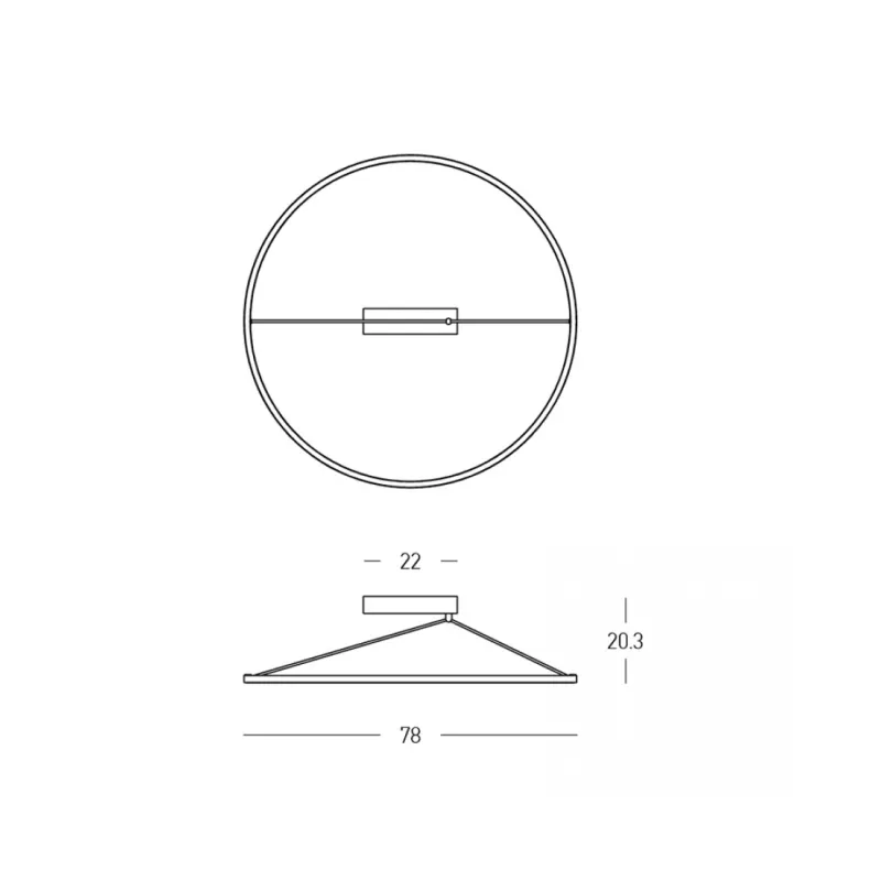 Lustra Plafon 2566 Zambelis, Modern, Led, Alamă