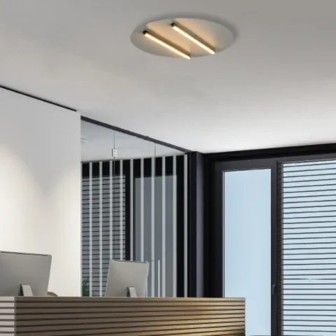 Plafoniera 2568 Zambelis, Minimalist, Led, Negru