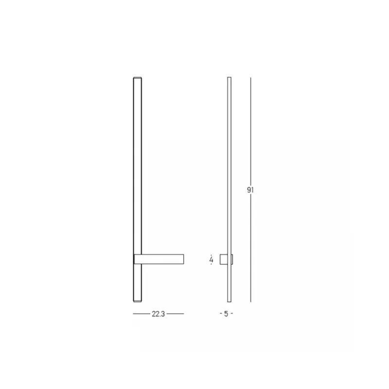 Aplica 2583 Zambelis, Minimalist, Led, Roșu