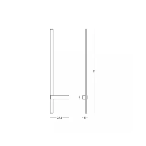 Aplica 2584 Zambelis, Minimalist, Led, Negru