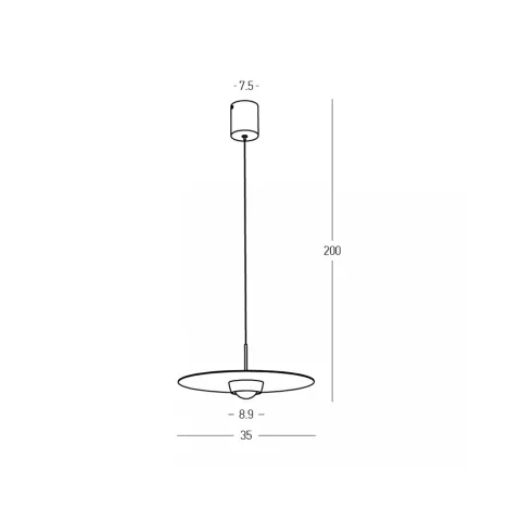 Pendul 2585 Zambelis, Modern, Led, Negru