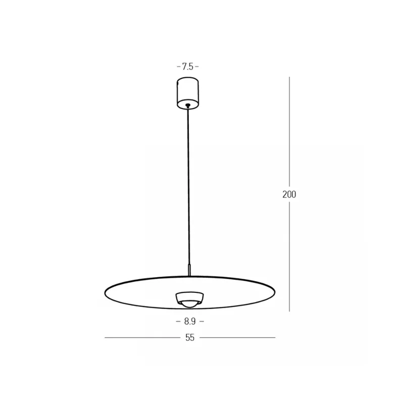 Pendul 2588 Zambelis, Modern, Led, Roșu