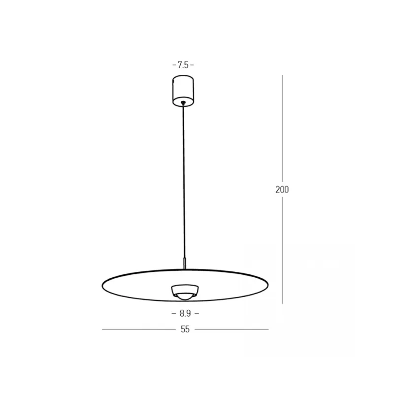 Pendul 2588 Zambelis, Modern, Led, Roșu