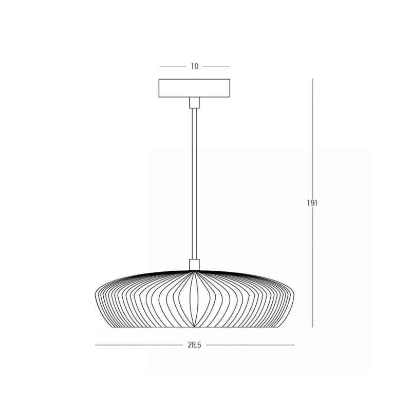 Pendul 2591 Zambelis, Modern, G9, Negru