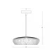Pendul 2591 Zambelis, Modern, G9, Negru