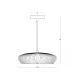 Pendul 2592 Zambelis, Modern, G9, Negru