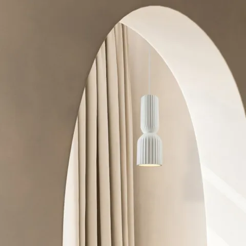 Pendul 2595 Zambelis, Minimalist, E27, Alb