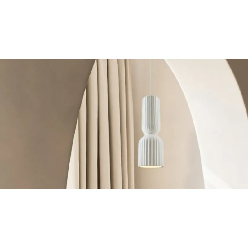 Pendul 2595 Zambelis, Minimalist, E27, Alb