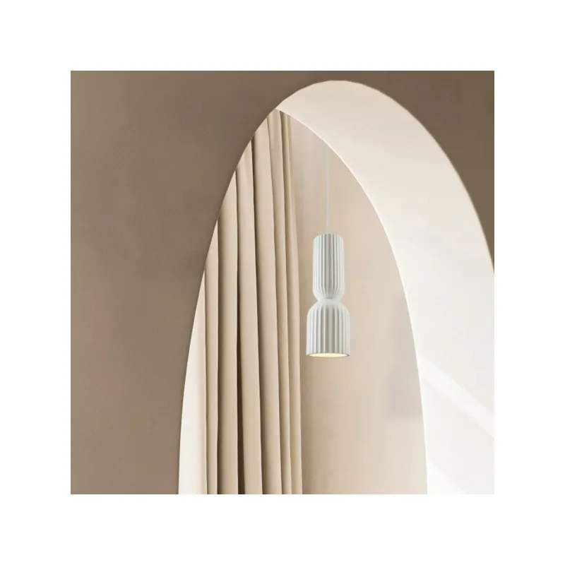 Pendul 2595 Zambelis, Minimalist, E27, Alb