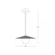 Pendul 2597 Zambelis, Modern, G9, Negru
